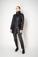 Herno Ultra Light Technology Goose Down Padded Coat in Black Vancouver. Shop Online or in Store.