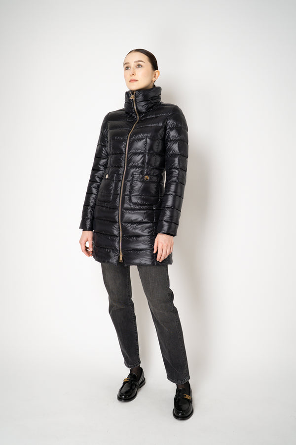 Herno Ultra Light Technology Goose Down Padded Coat in Black Vancouver. Shop Online or in Store.