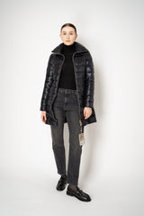Herno Ultra Light Technology Goose Down Padded Coat in Black Vancouver. Shop Online or in Store.