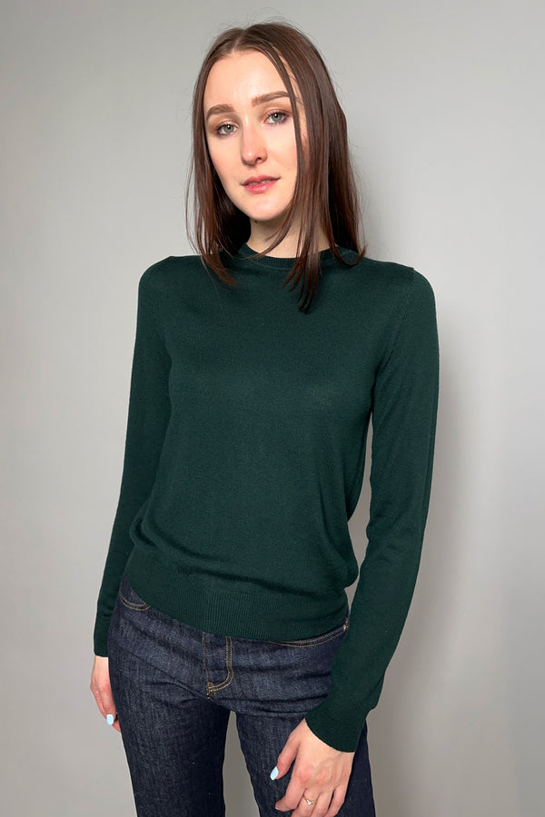 Lorena Antoniazzi Wool Sweater in Dark Green - Ashia Mode - Vancouver