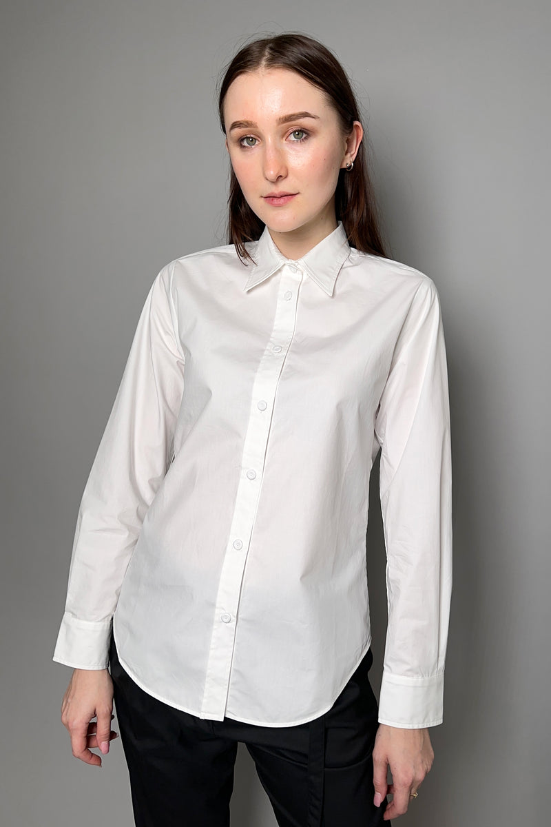 Lorena Antoniazzi Crisp Cotton Shirt in White Vancouver. Shop Online or in Store.