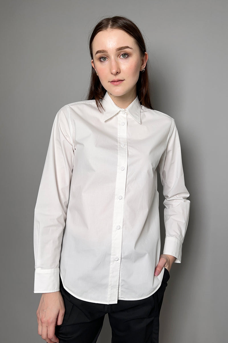 Lorena Antoniazzi Crisp Cotton Shirt in White Vancouver. Shop Online or in Store.