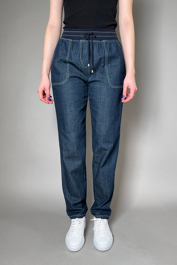 Lorena Antoniazzi Denim Look Jogger Pants - Ashia Mode - Vancouver