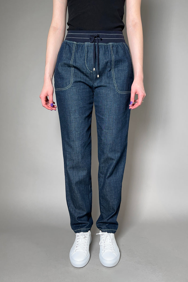 Lorena Antoniazzi Denim Look Jogger Pants - Ashia Mode - Vancouver