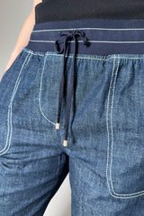 Lorena Antoniazzi Denim Look Jogger Pants - Ashia Mode - Vancouver