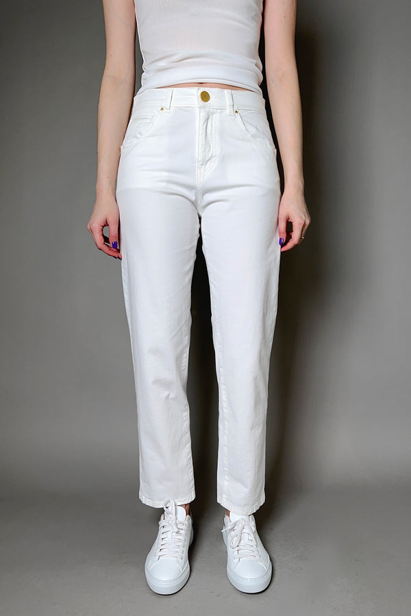 Lorena Antoniazzi Straight Leg Jeans In White - Ashia Mode - Vancouver