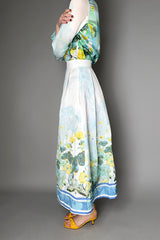 Laboratorio Floral Print Crinkle Taffeta Skirt Vancouver. Shop Online or in Store.