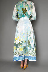 Laboratorio Floral Print Crinkle Taffeta Skirt Vancouver. Shop Online or in Store.