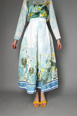 Laboratorio Floral Print Crinkle Taffeta Skirt Vancouver. Shop Online or in Store.