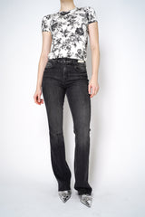 L'Agence Ruth High Rise Boot Cut Jeans in Washed Black Vancouver. Shop Online or in Store.