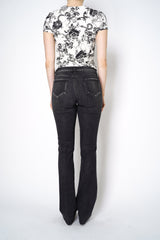 L'Agence Ruth High Rise Boot Cut Jeans in Washed Black Vancouver. Shop Online or in Store.