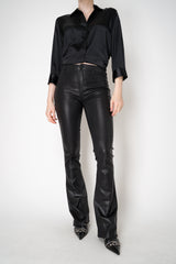 L'Agence Selma High Rise Coated Bootcut Jeans in Black Vancouver. Shop Online or in Store.