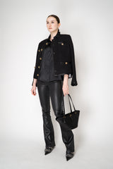 L'Agence Selma High Rise Coated Bootcut Jeans in Black Vancouver. Shop Online or in Store.