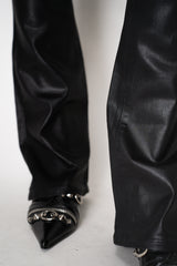 L'Agence Selma High Rise Coated Bootcut Jeans in Black Vancouver. Shop Online or in Store.