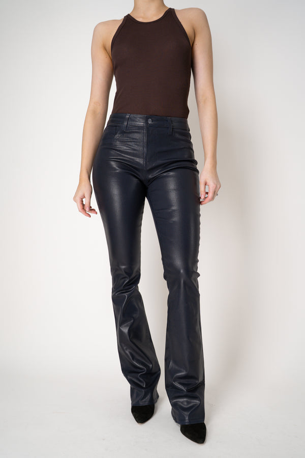 L'Agence Selma High Rise Coated Bootcut Jeans in Midnight Navy Vancouver. Shop Online or in Store.