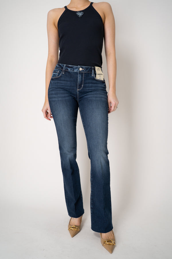 L'Agence Sneeki Low-Rise Straight-Leg Jean in Blue Vancouver. Shop Online or in Store.