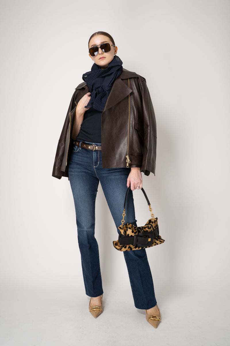 L'Agence Sneeki Low-Rise Straight-Leg Jean in Blue Vancouver. Shop Online or in Store.