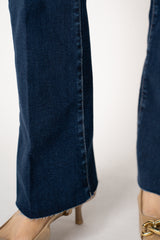 L'Agence Sneeki Low-Rise Straight-Leg Jean in Blue Vancouver. Shop Online or in Store.