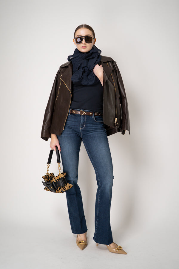 L'Agence Sneeki Low-Rise Straight-Leg Jean in Blue Vancouver. Shop Online or in Store.