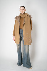 Lorena Antoniazzi 100% Cashmere Ribbed Knit Turtleneck Pullover in Camel Vancouver. Shop Online or in Store.