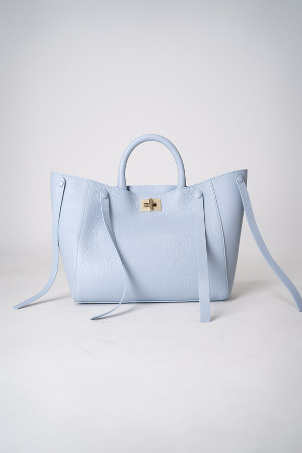 Lorena Antoniazzi Boat Shoulder Bag in Light Blue Vancouver. Shop Online or in Store