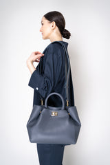 Lorena Antoniazzi Boat Shoulder Bag in Petrol Blue Vancouver. Shop Online or in Store