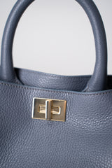 Lorena Antoniazzi Boat Shoulder Bag in Petrol Blue Vancouver. Shop Online or in Store