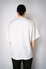 Lorena Antoniazzi Cotton T-Shirt With Sequin Star Embroidery in White Vancouver. Shop Online or in Store