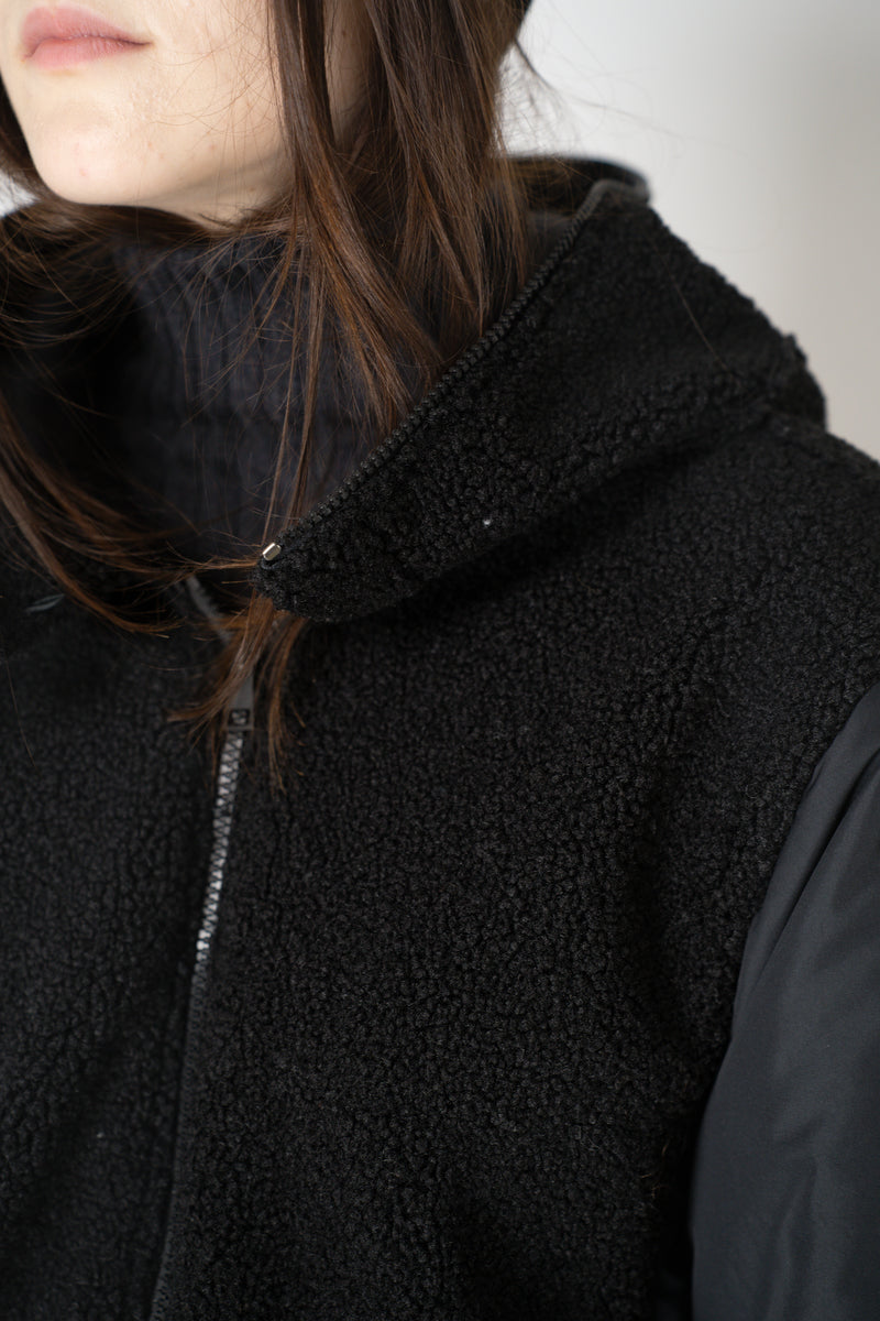 Lorena Antoniazzi Double Layer Ultimate Winter Hooded Parka in Black Vancouver. Shop Online or in Store.