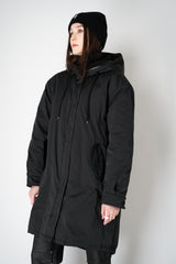 Lorena Antoniazzi Double Layer Ultimate Winter Hooded Parka in Black Vancouver. Shop Online or in Store.