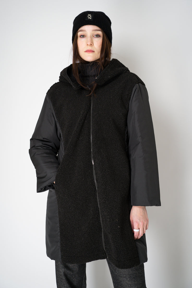 Lorena Antoniazzi Double Layer Ultimate Winter Hooded Parka in Black Vancouver. Shop Online or in Store.