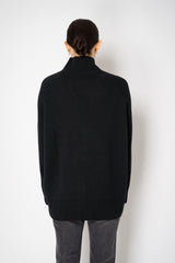 Lorena Antoniazzi Funnel Neck Cashmere Knit Pullover in Black Vancouver. Shop Online or in Store.