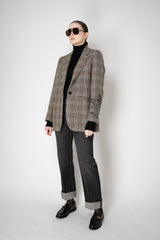 Lorena Antoniazzi Houndstooth-Plaid Wool Blazer with Sequin Applique in Multicolour Print Vancouver. Shop Online or in Store.
