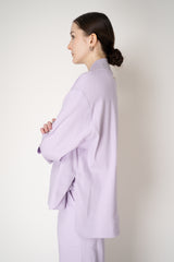 Lorena Antoniazzi Linen Lounge Jacket in Lilac Vancouver. Shop Online or in Store.