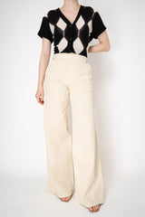 Lorena Antoniazzi Mid Rise Wide Leg Jeans in Vanilla Vancouver. Shop Online or in Store.