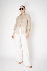 Lorena Antoniazzi Mid Rise Wide Leg Jeans in White Vancouver. Shop Online or in Store.
