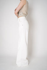 Lorena Antoniazzi Mid Rise Wide Leg Jeans in White Vancouver. Shop Online or in Store.