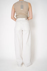 Lorena Antoniazzi Mid Rise Wide Leg Jeans in White Vancouver. Shop Online or in Store.