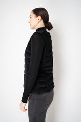 Lorena Antoniazzi Padded Corduroy Hourglass Vests in Black Vancouver. Shop Online or in Store.