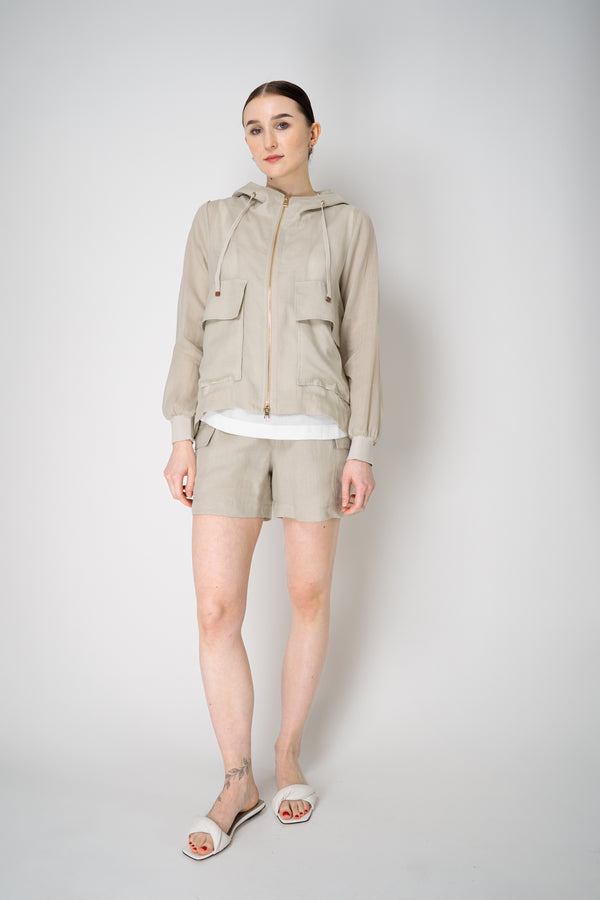 Lorena Antoniazzi Ramie Cargo Shorts in Clay Vancouver. Shop Online or in Store.