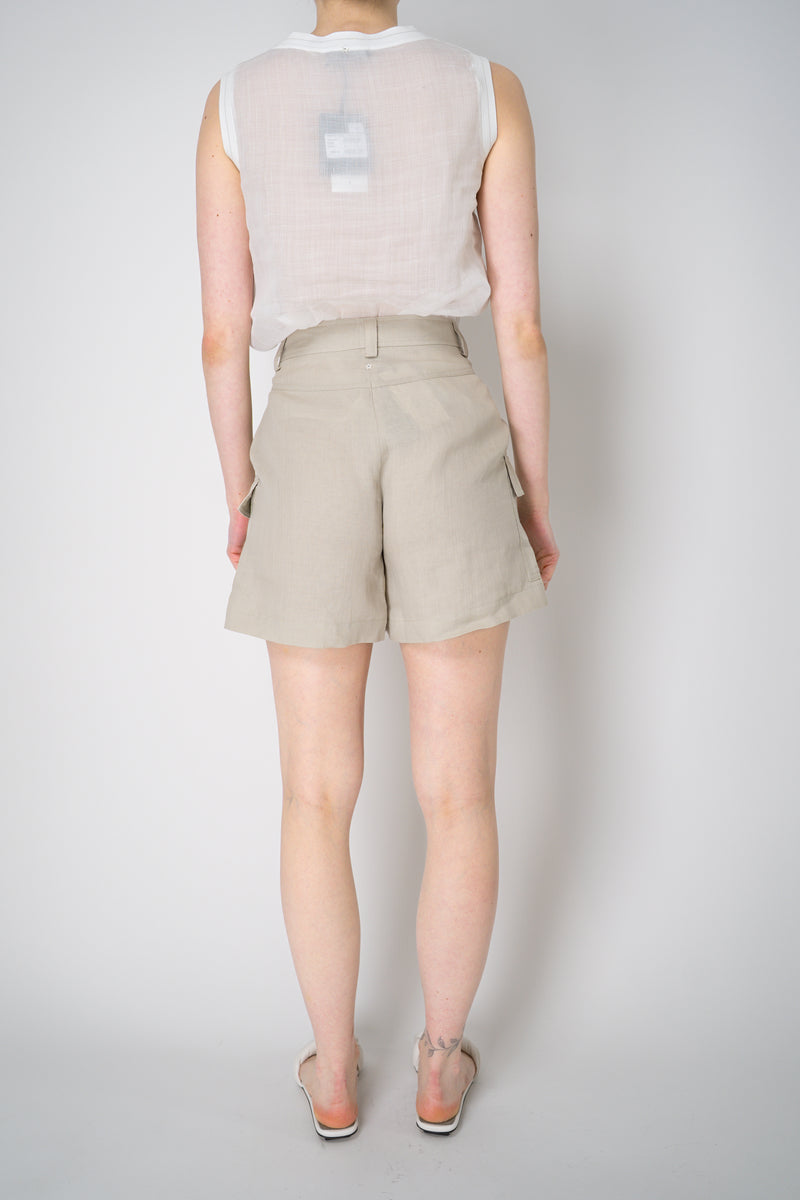Lorena Antoniazzi Ramie Cargo Shorts in Clay Vancouver. Shop Online or in Store.