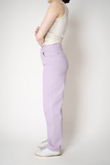 Lorena Antoniazzi Straight Leg 5-Pocket Style Jeans in Lilac Vancouver. Shop Online or in Store.