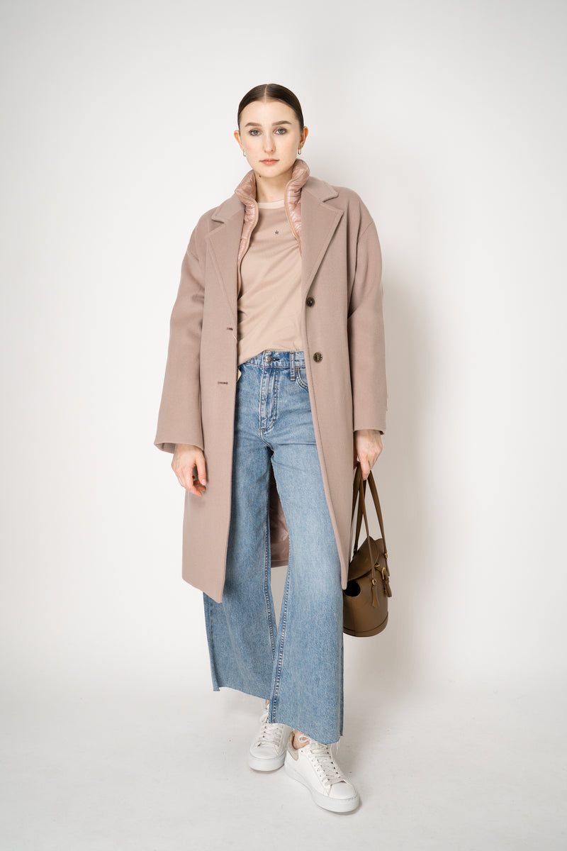 Lorena Antoniazzi Stretch Cotton Long Sleeve Top in Rosewood Pink Vancouver. Shop Online or in Store.