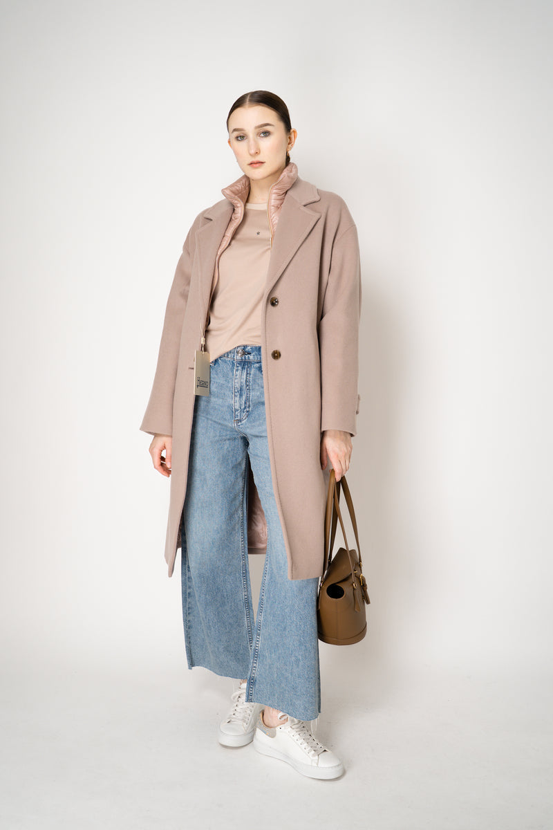 Lorena Antoniazzi Stretch Cotton Long Sleeve Top in Rosewood Pink Vancouver. Shop Online or in Store.