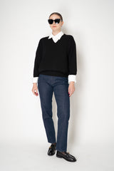 Lorena Antoniazzi V-neck Cashmere Light Pullover in Black Vancouver. Shop Online or in Store.