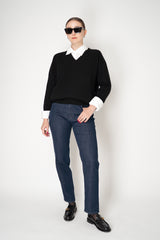 Lorena Antoniazzi V-neck Cashmere Light Pullover in Black Vancouver. Shop Online or in Store.