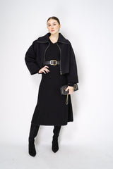 Lorena Antoniazzi Wool Knit Dress in Black