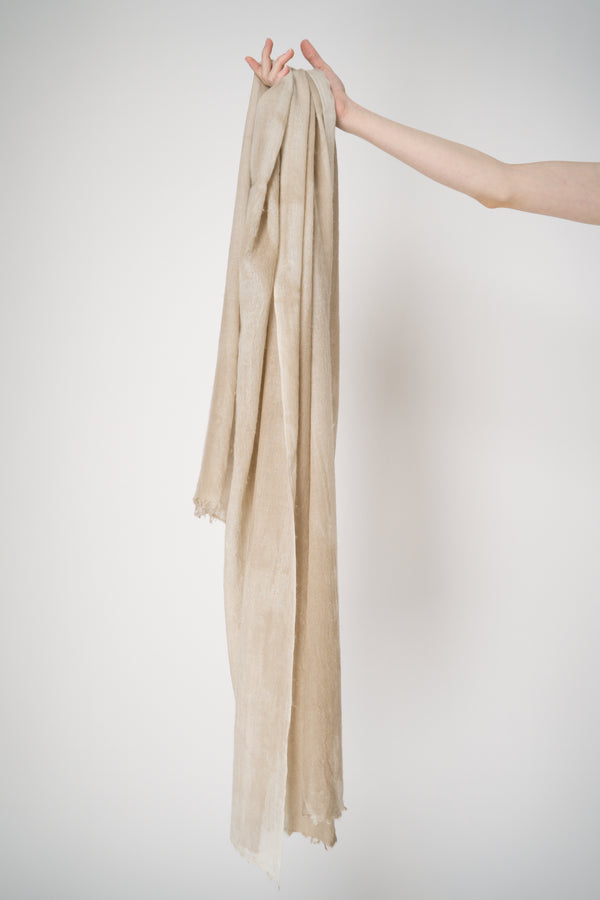Lorena Antoniazzi Virgin Wool Tie-Dye Beige Scarf Vancouver. Shop Online or in Store.