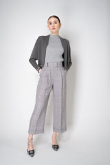 Lorena Antoniazzi Viscose Blend Cropped Track Jacket in Grey Vancouver. Shop Online or in Store.