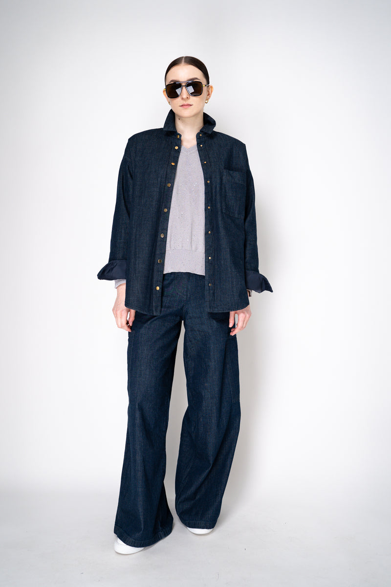 Lorena Antoniazzi Wide Leg Cotton Blend Cargo Jeans Vancouver. Shop Online or in Store